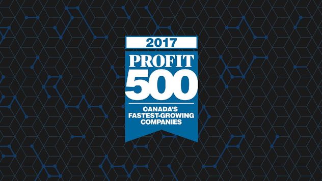 2017 Profit 500 Canada's Fastest-Growing Companies award logo