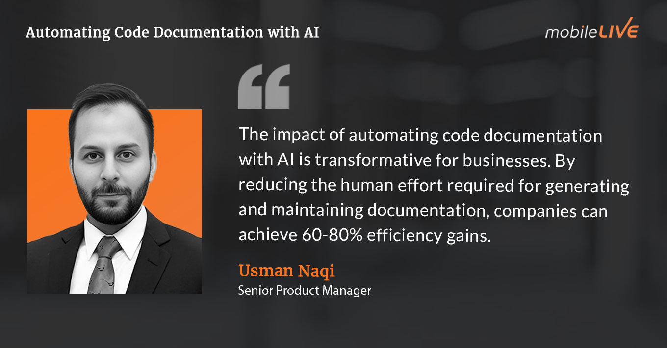 AI Accelerator Series: Automating Code Documentation - mobileLIVE